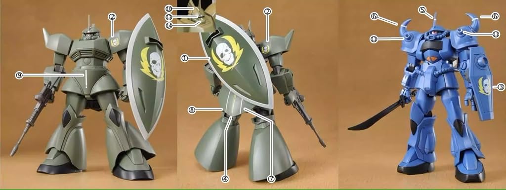 Amazon | 〔1/144スケール HG/RG〕グフ＆ゲルググ ヴィッシュ